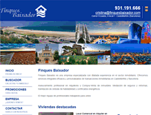 Tablet Screenshot of finquesbaixador.com
